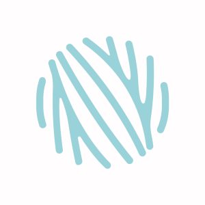 Icone bleu fond blanc cassé